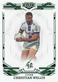 2023 NRL Traders Elite - Mojo Emerald #ME072 Christian Welch Front